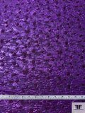 Textured Metallic Brocade - Electric Purple