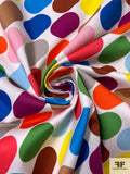 Geometric Printed Stretch Fine Cotton Twill - Multicolor