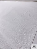 J Mendel Italian Solid Silk Chiffon with Glossy Threads - Off-White