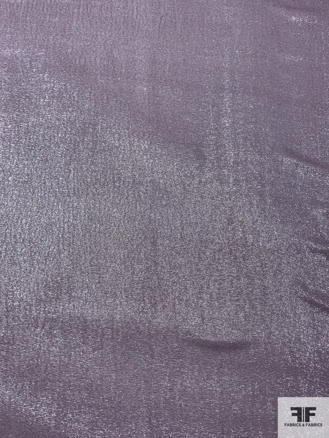 J Mendel Italian Lurex Pinstriped Silk Chiffon - Shimmery Lavender