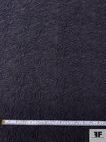 Textured Stretch Brocade - Navy Plum