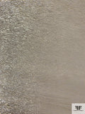 J Mendel Italian Lurex Pinstriped Silk Chiffon - Gold / Silver / Grey