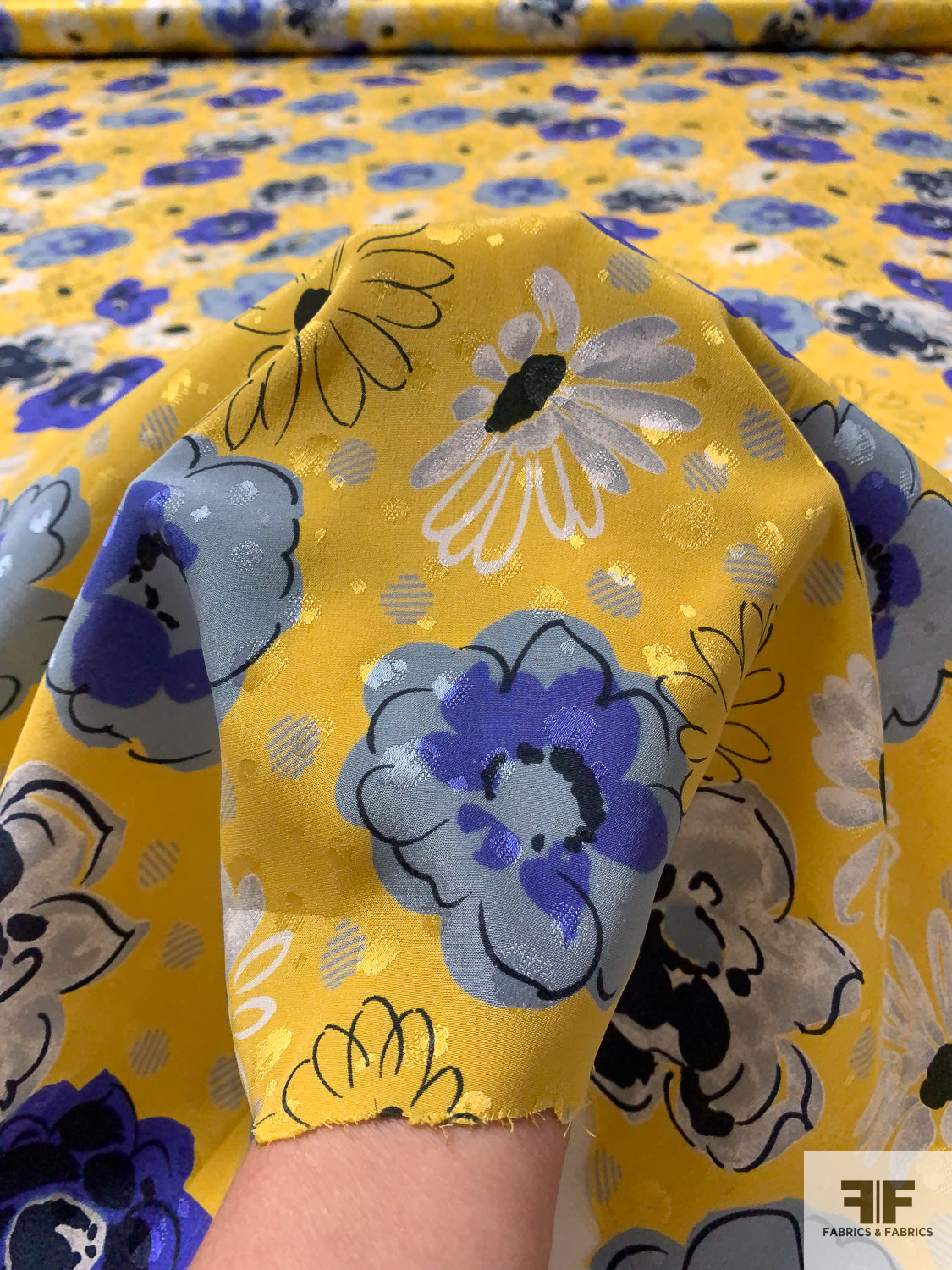 printed silk dress fabric Digital Print Silk 3pcs (3D FLOWERS)