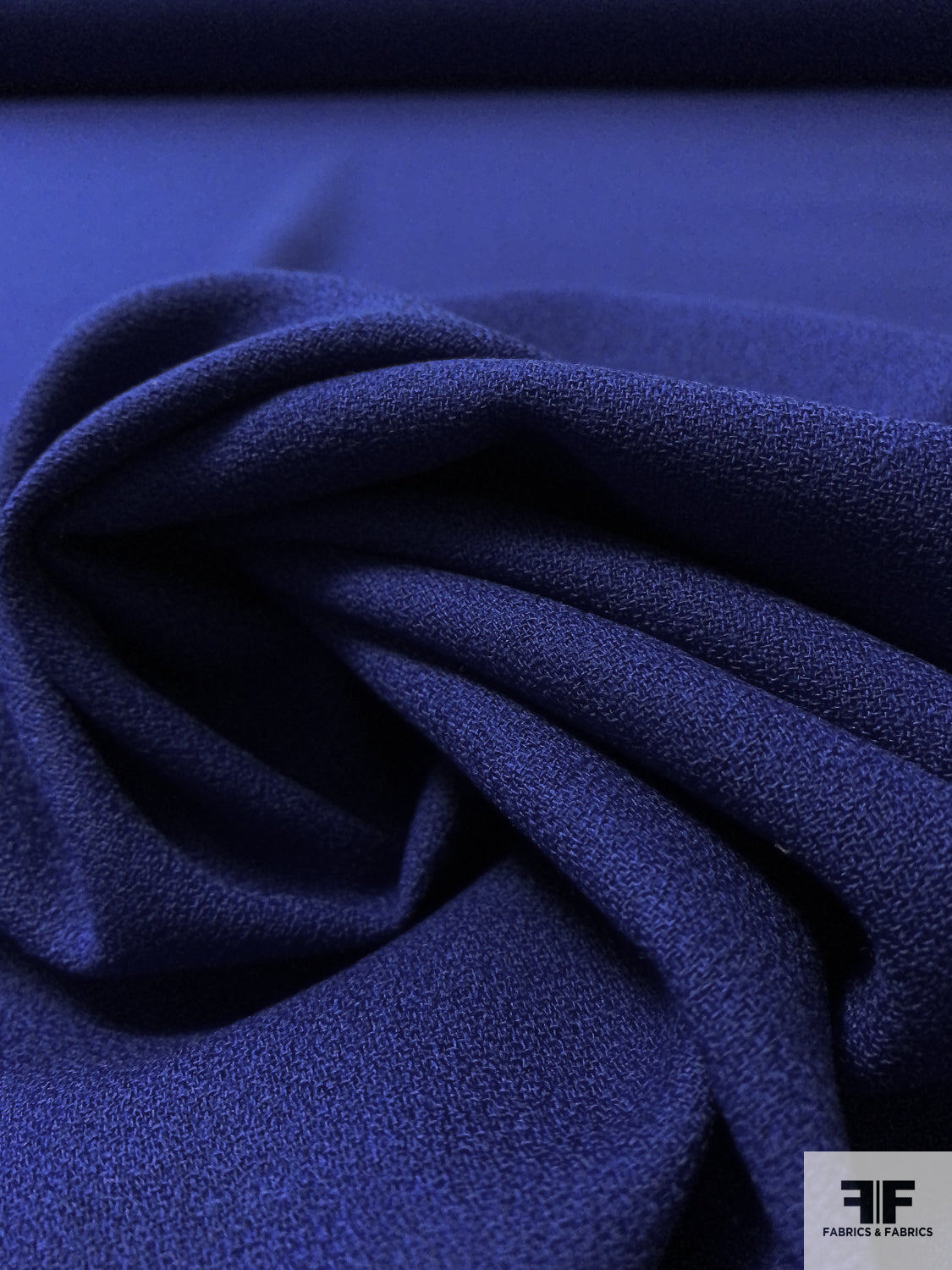 Solid Wool Crepe - Royal Blue
