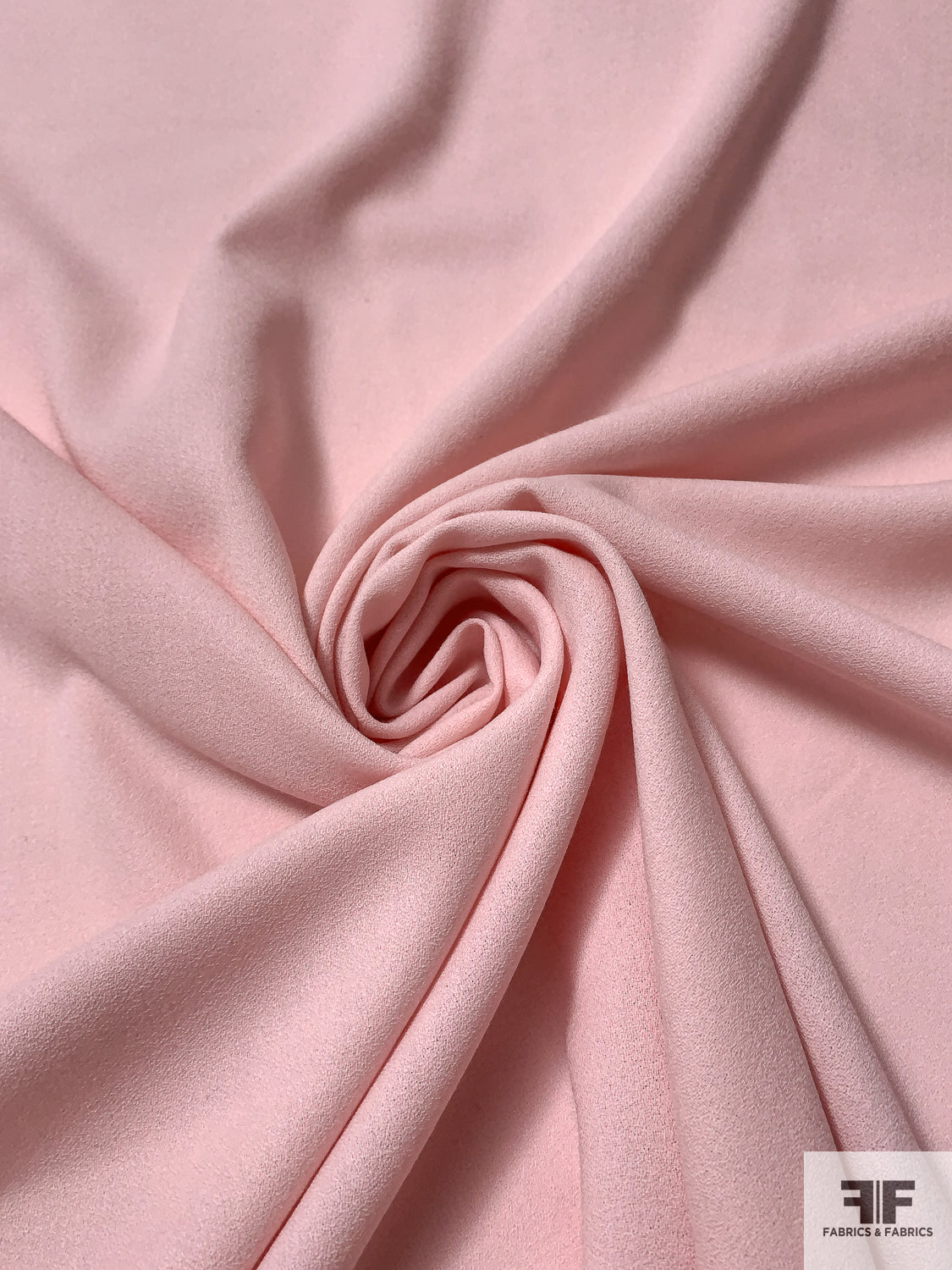 Solid Wool Crepe - Blush Pink