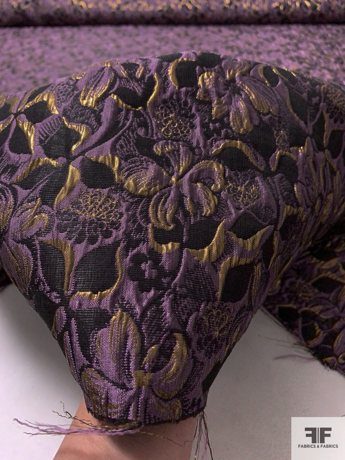High Grade Yellow Purple Lattice Floral Brocade Clothing -  Canada in  2023