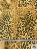 Cheetah Pattern Lightweight Metallic Brocade - Golds / Black