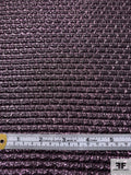 Rectangles Textured Metallic Brocade - Metallic Pink / Silver / Metallic Black