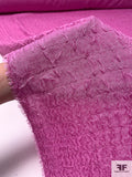 Italian 2-Ply Stitched Cloqué Georgette - Orchid Pink
