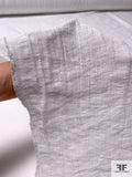 Crinkled Linen Look Poly-Cotton - White