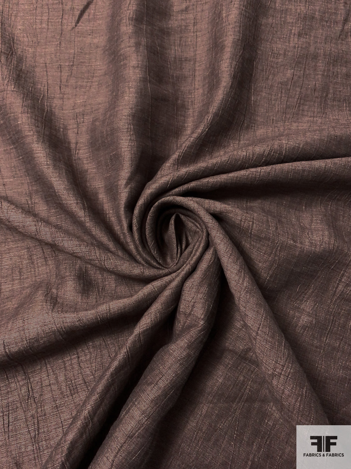 Crinkled Linen Look Poly-Cotton