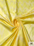Charting Inspired Lightweight Satin-Mikado Jacquard - Bright Yellow