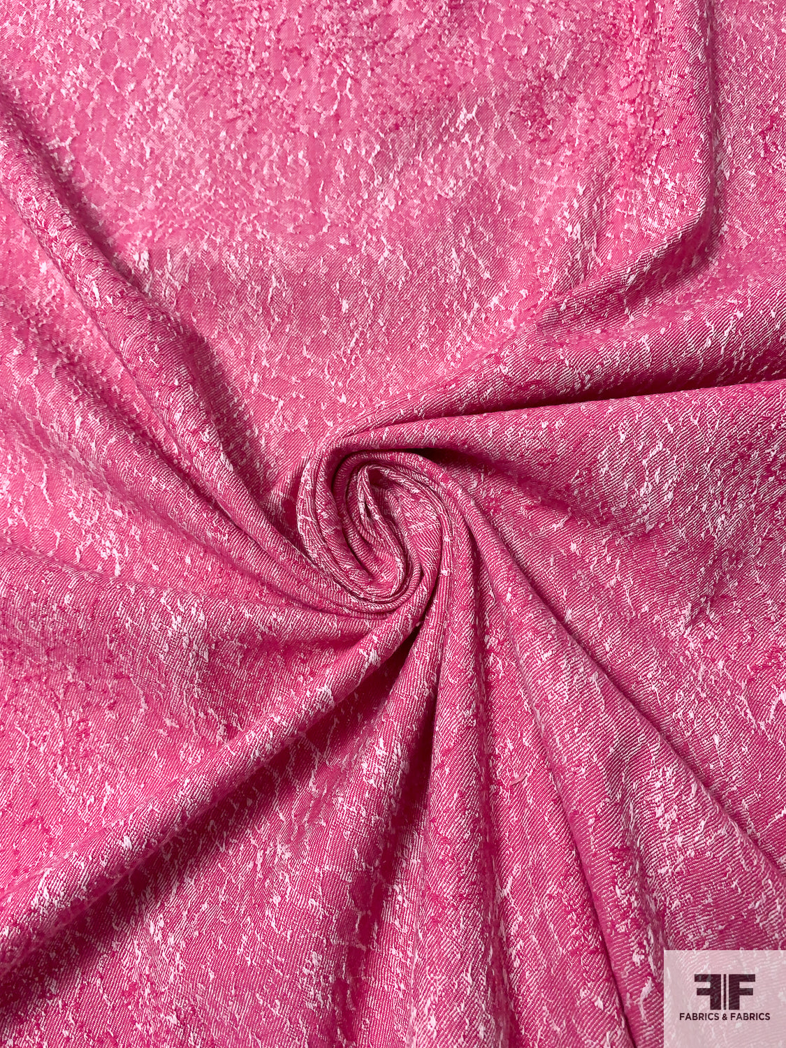 Stretch denim fabric pink