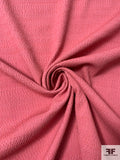 Linear Textured Brocade - Brick Pink