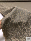 Italian Ripple Pattern Heavy Jacquard Brocade - Greige / Taupe