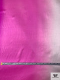 Ombré Printed Silk Charmeuse - Hot Pink / Dark Magenta / Off-White