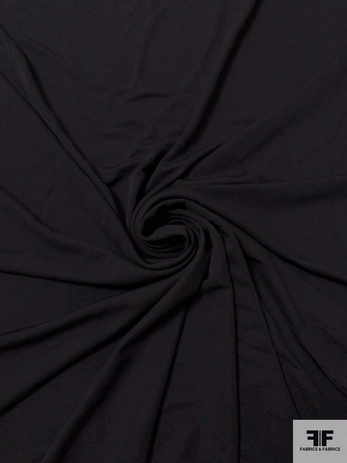 Solid Rayon Matte Jersey - Black
