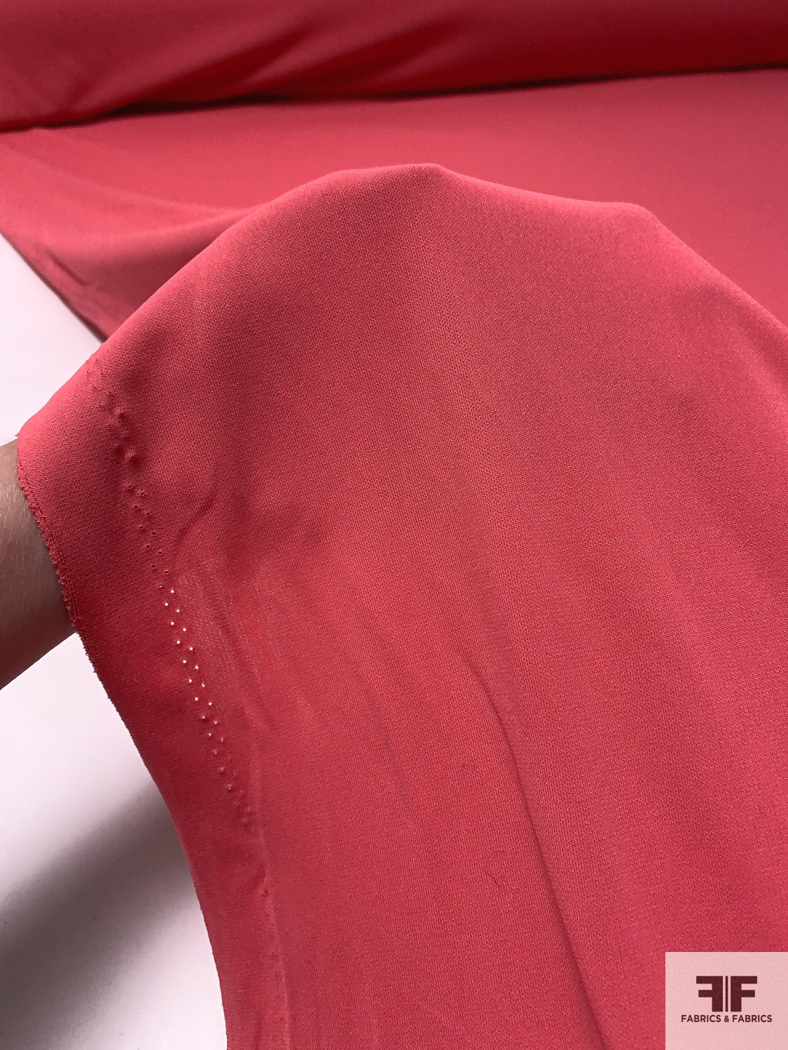 Solid Polyester Matte Jersey - Punch Pink