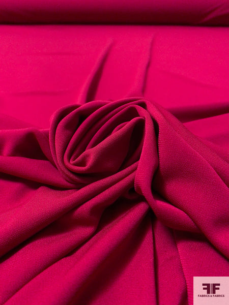 Solid Polyester Matte Jersey - Raspberry Red | FABRICS & FABRICS ...