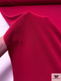 Solid Polyester Matte Jersey - Cranberry Red