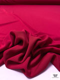 Solid Polyester Matte Jersey - Cranberry Red