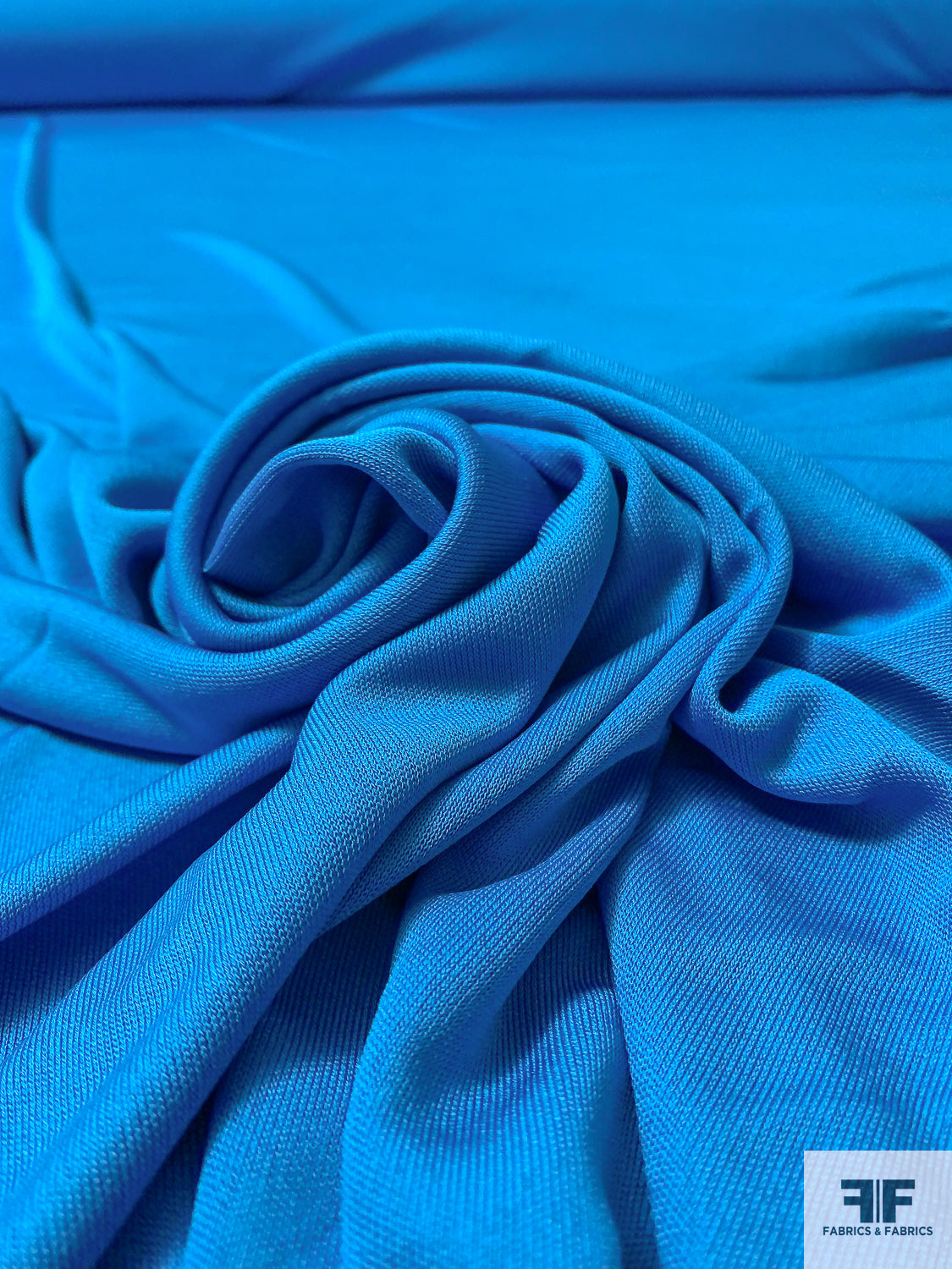 Solid Rayon Matte Jersey - Ocean Blue