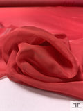 Italian Ruffo Coli and Pamella Roland Ombré Printed Polyester Chiffon - Strawberry Red