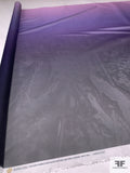 Italian Ruffo Coli and Pamella Roland Ombré Printed Polyester Chiffon - Dark Purple