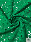 Pamella Roland Floral Heavy Guipure Lace - Green