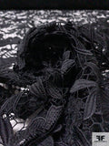 Pamella Roland Floral Guipure Lace - Black