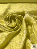 Floral Brocade - Chartreuse Yellow / Pastel Lemon