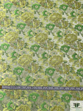 Floral Brocade - Shades of Green