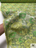 Floral Brocade - Shades of Green