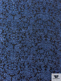 Damask-Like Tapestry-Look Brocade - Blue / Navy