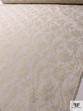 Vine Floral Metallic Brocade - Ivory / Gold