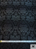 Damask Tapestry-Look Brocade - Black / Grey