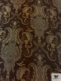 Damask-Like Tapestry-Look Brocade - Brown / Tan / Black