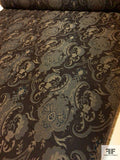 Damask-Like Tapestry-Look Brocade - Brown / Tan / Black