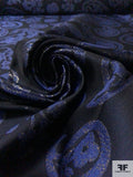 Paisley Metallic Brocade - Navy / Blue / Gold