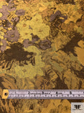 Abstract Brocade - Mustard / Yellow / Taupe