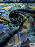 Floral Brocade - Blue / Yellow / Turquoise / Black