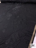 Sketch Floral Design Brocade - Black