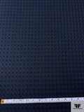 Italian Houndstooth Suiting - Navy / Black
