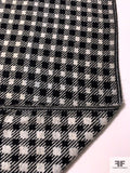 Italian Gingham Brushed Jacket Weight - Black / Off-White