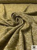 Mohair Jacket Weight Tweed - Dusty Chartreuse / Ivory