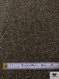 Classic Speckled Tweed Suiting - Dark Brown / Sage / Multicolor