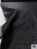Italian Ladies Tweed Suiting with Lurex Yarns - Black / Silver