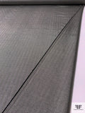 Herringbone Silk and Wool Suiting - Black / Light Ivory