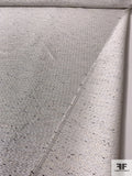 Italian Novelty Metallic Tweed Suiting - Silver / White / Cream / Black