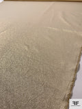 Italian Solid Lamé Suiting - Gold / Beige